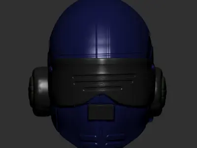 helmet high poly sculpt 3d printable ver 8 3D model 3D model purchase