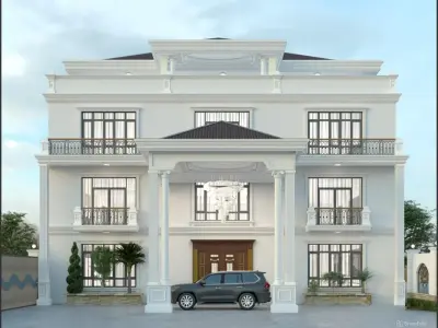 Modern Classic Home 3D model