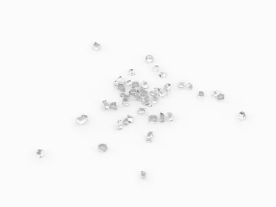 Broken Glass Debris - Small Low-poly 3D model