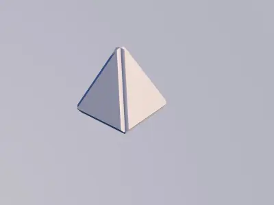 Sci Fi Object no 2 - Pyramid Sphere Torus 2019 Low Poly Low-poly 3D model