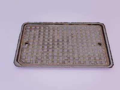 Cover manhole 04 high-poly 3D model