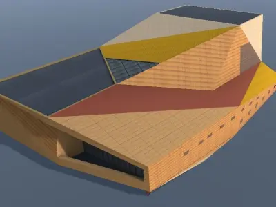 Agora Theater Lelystad Nederland 3d model Low-poly 3D model