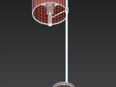 WEEKEND floor lamp with shade 3D model