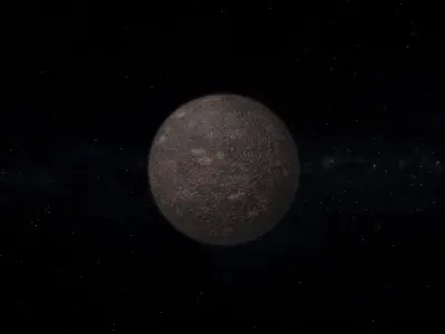 Dwarf Alien Planet or Moon 06 Low-poly 3D model