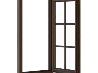 Wooden Window 800mm x 1600mm 3D model