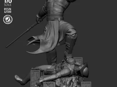 STAR WARS Savage Opress Sculpture 3D print model