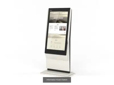 Kiosk Collection lcd digital signage display 3D Model Pack