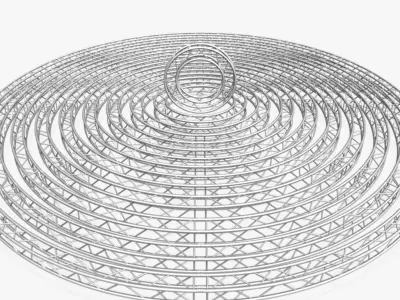 Circle Square Truss Modular Collection 10 stl Modular Pieces  3D print model