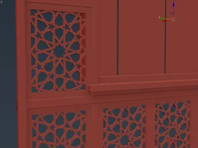 Arched Window 01 3D model