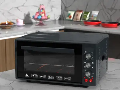 Kitchen mini oven 3D model