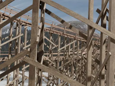 Rollercoaster 3D model