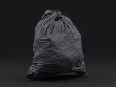 Plastic Garbage Bag 3D model