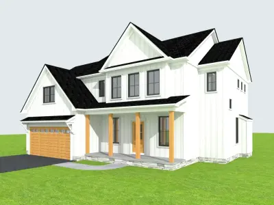 Cape Cod House 21 3D model