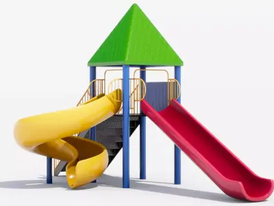 Playground Low-poly 3D model get