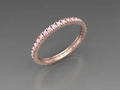 Special light micro prongs ring 3D print model