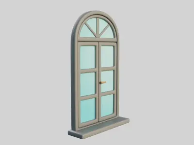 Cartoon Window 16a 3D model
