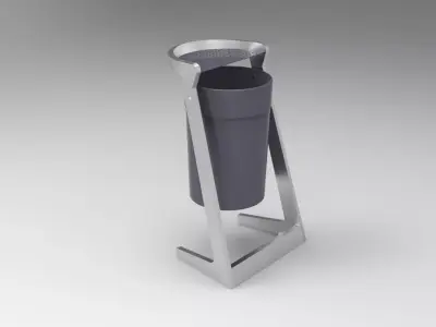 Trash Can - Urban Furniture Collection 3D model