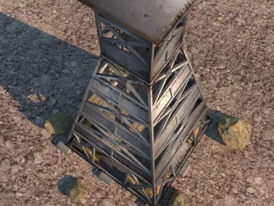 military watchtower 3D model