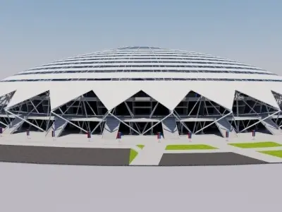 Cosmos Arena - Samara Russia 3D model