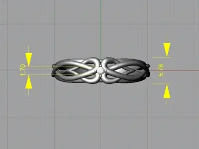 Hearts ring 3D print model purchase