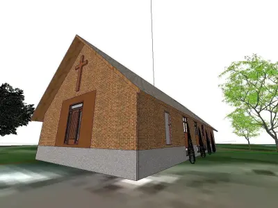 Architecture-Religion-God-Culture-Temple-0286 church 3D model