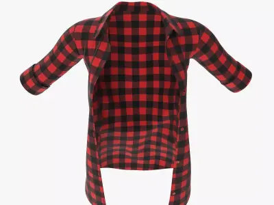 Stylized Womens Shirt 3D model