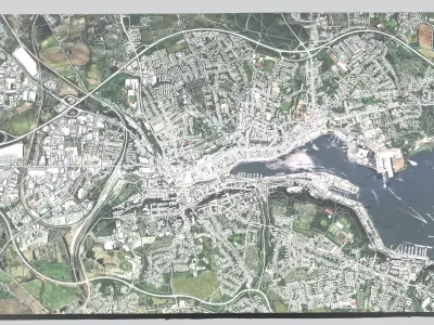 Cityscape Flensburg Germany 3D model