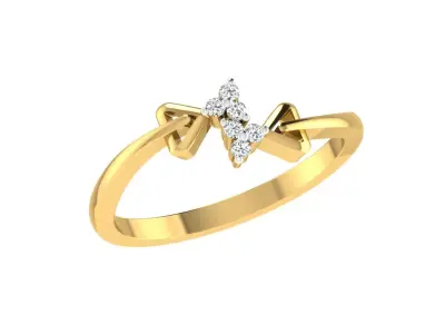 Women Ring  Render 3dm STL OBJ FBX Details 3D print model 12