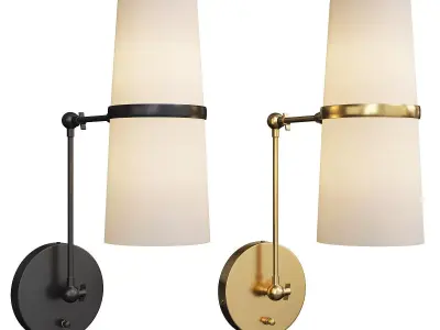 CONIFER ARTICULATING SCONCE Low-poly 3D model