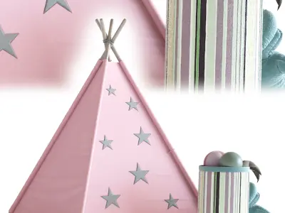 Childrens tent 3D model