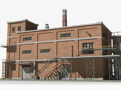 Factory xx20 Low-poly 3D model