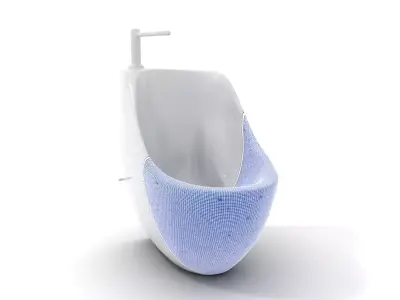Ceramic Urinal model pack Low-poly 3D model
