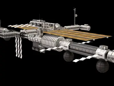 Sci Fi Space Station 02  3D model