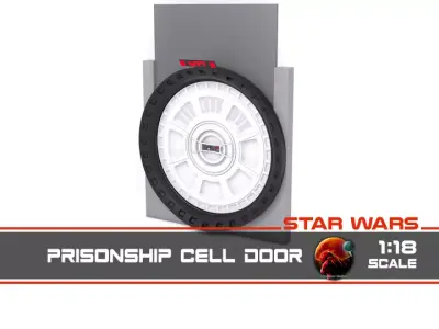 Prison ship cell door 1-18 scale Kenner Hasbro 3D print model