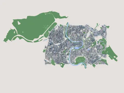 Bern City Switzerland 3D model