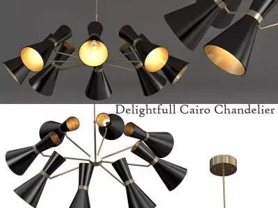 Delightfull Cairo Chandelier 3D model