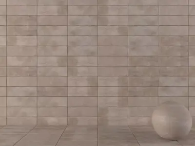 Concrete wall tiles Suite Taupe 20x60 Set 2 Texture
