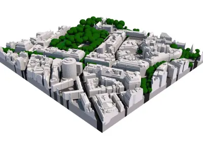 London city tile Level 2 block TQ3081 South East 3D model