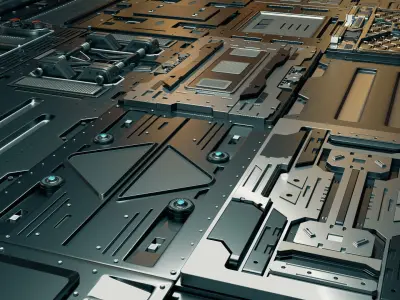 Sci-Fi Panels 3D model