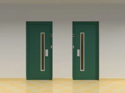 European vintage elevator 3D model