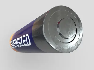Battery AA Low-poly 3D model