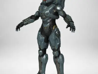 Gameready Future Character 3D Model Pack