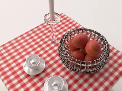 Dining Scene 3D model