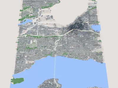 Seattle City Washington United States 3D model