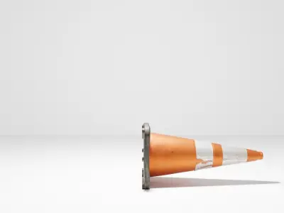 Traffic Cone  Low-poly 3D model 3D model