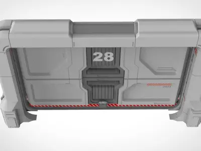 sci fi door 19 3D model