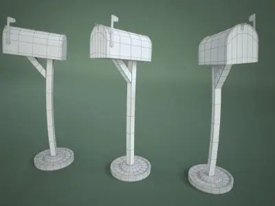 Mailbox Cartoon 3D model