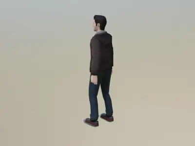 Casual Male Free low-poly 3D model