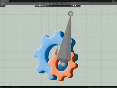 Marketing Icons - Setting Icon Low-poly 3D model