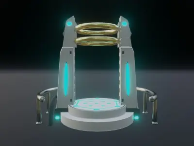 Portal Gate Low-poly 3D model